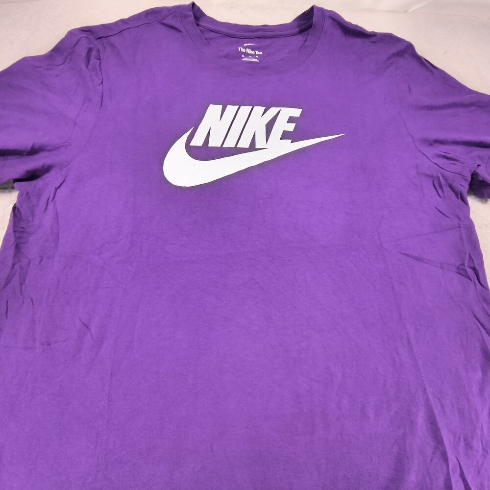 Nike Tee Casual Graphic Crew Neck Short Sleeve Shirt Mens Size XL Purple